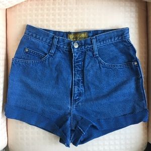 VINTAGE Joclyn Smith Hand Cut Jean Shorts